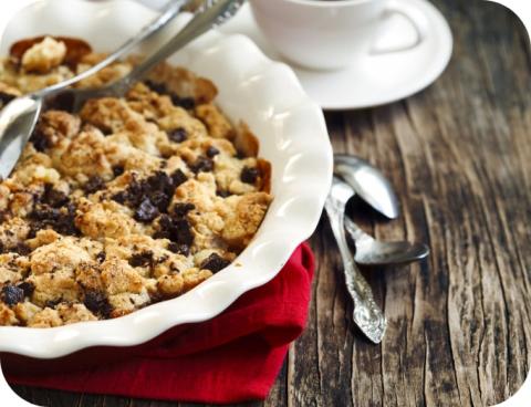 Crumble pomme chocolat